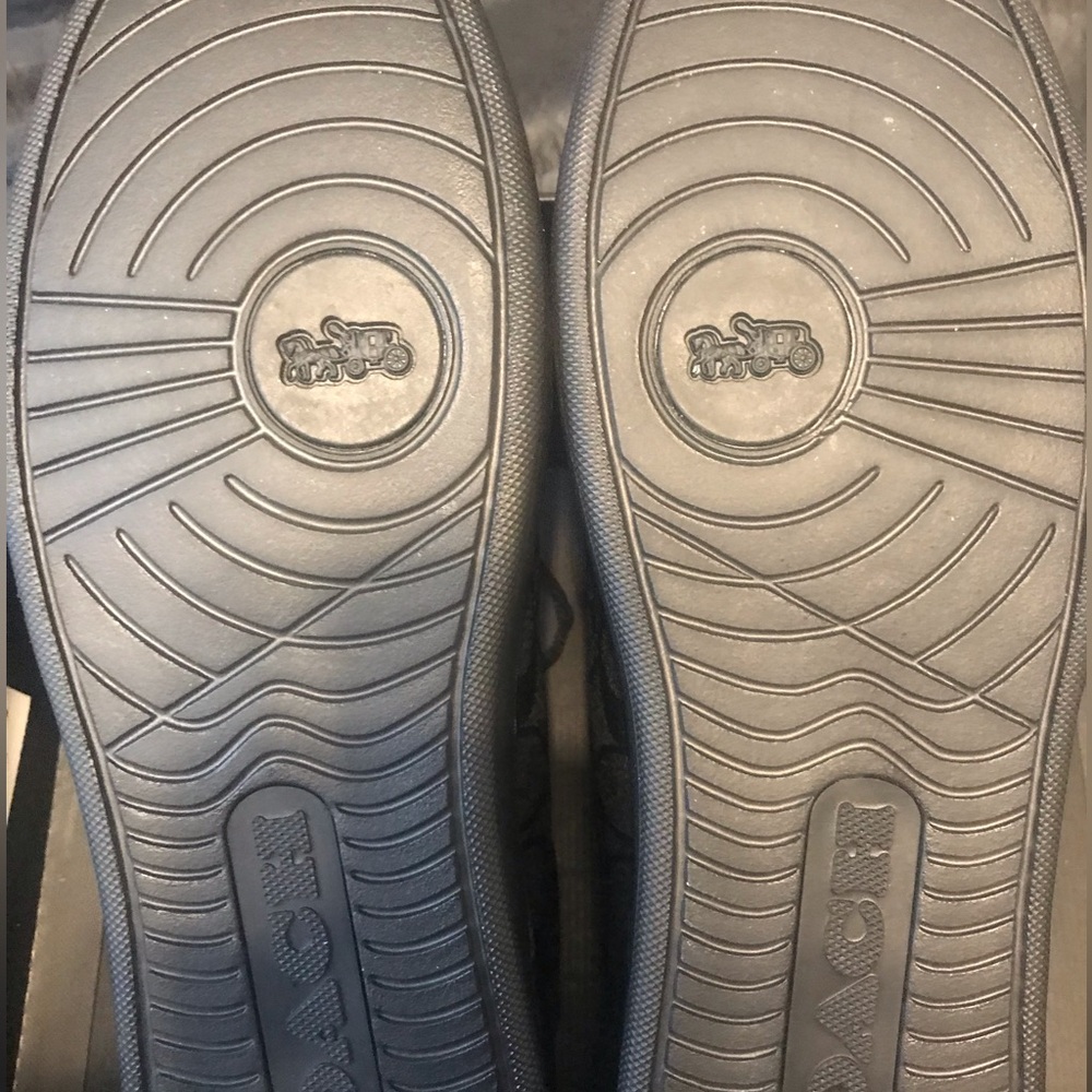 Coach Men's Black Charcoal Sneakers - Picture 8 of 9